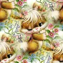 Winking Bunny - background