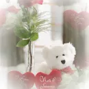 Teddy Bear Love - background - vday