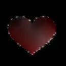 Glittering Heart - background - vday