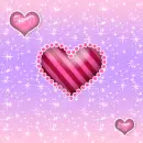 Sparkle Pink and Red Heart Background