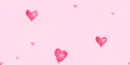 Floating Pink Hearts Background