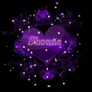 Purple Glitter Heart - Background - Shonna