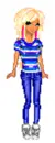 Striped Hair Scene Blonde