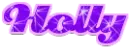 Holly name graphic