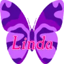 background Purple Butterfly - Linda