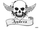 andrea white skull