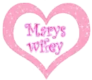 mary's wifey pink heart
