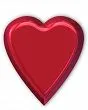 Red shiny heart