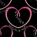 Background - Pink Glitter Hearts 