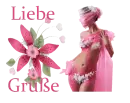 Woman stands to flower
