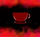Red cup with red sparkles