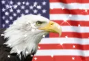 Background - American Flag with Eagle