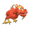 asian fire dragon running