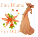 Woman stands to flower