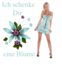 Woman stands to flower