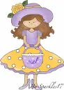 Pretty Girl  with purple purse- Mel