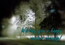 Happy winter evening