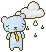 weather bear - raining