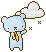 weather bear - snowing