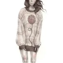 Girl wearing sweater