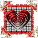 Heart in diamond
