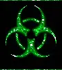 Green Biohazard Glitter <3