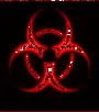 Red Biohazard Glitter <3