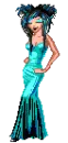 blue dress