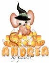 Cute Mouse with Candy corn - Andrea
