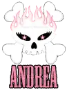 Girly Flame Skull -Andrea-