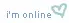 i'm online â™¥ (blue)