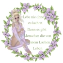 Woman sits in the flower wreath