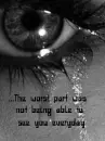 Tearing eye sad quote