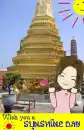 Bua Cartoon in Thai Temple