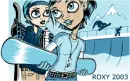 punk snowboard girl