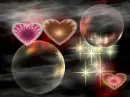 BUBBLE HEART BACKROUND