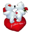 White Love Bear