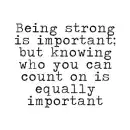 be strong