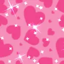 Background - Pink Sparkle Hearts