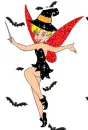 Background - Tinkerbell Halloween Witch