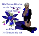 Woman is sitting on flower
