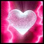 Background - Pink Sparkle Heart
