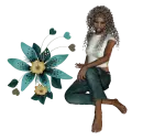 Woman with Flowers