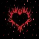 Background - Red Flame Heart