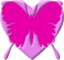 Heart butterfly