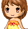 Fantage Girl in a pretty yellow tube top