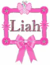 Liah name frame