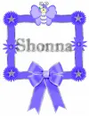 Shonna name frame