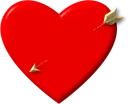 red heart with arrow