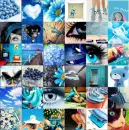 Blue Collage